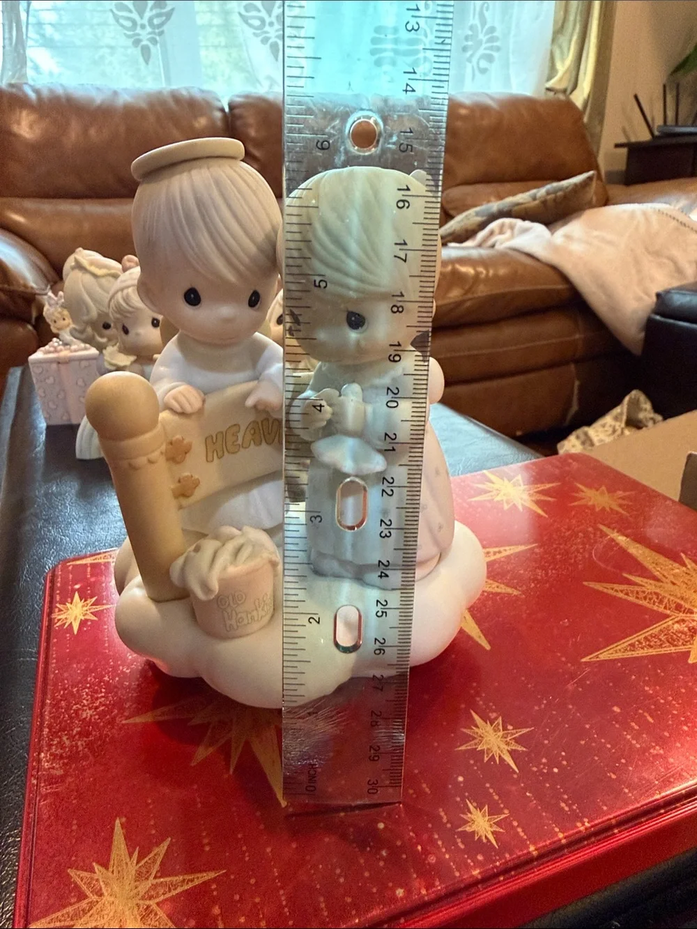 Precious Moments Angel Couple Figurine in White and Cream
